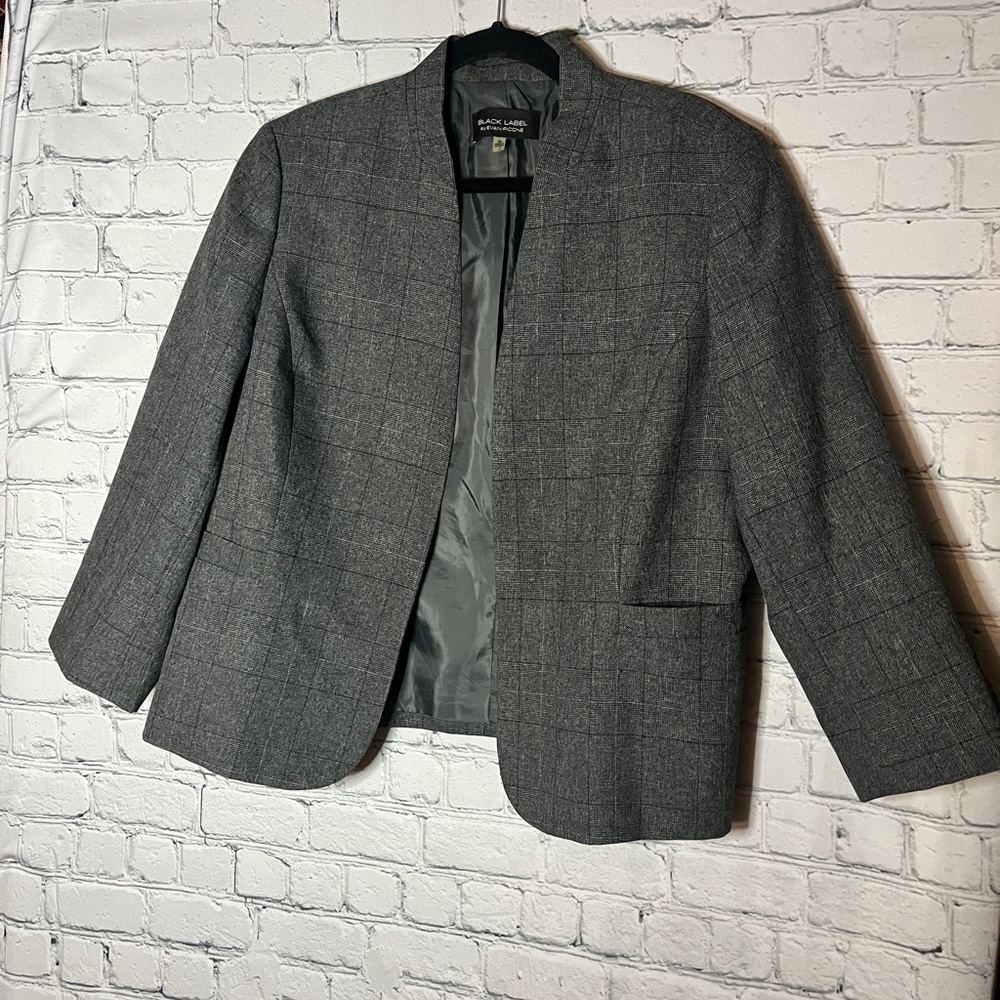 Evan Picone Charcoal Gray Men's Blazer